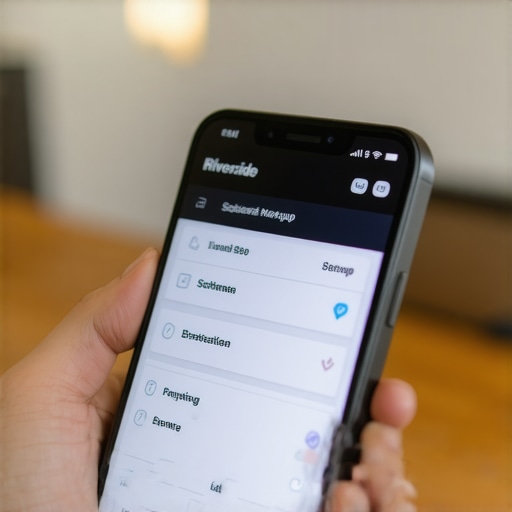 Riverside business website optimized for local SEO on a mobile device.